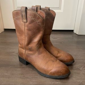 ariat heritage roper cognac